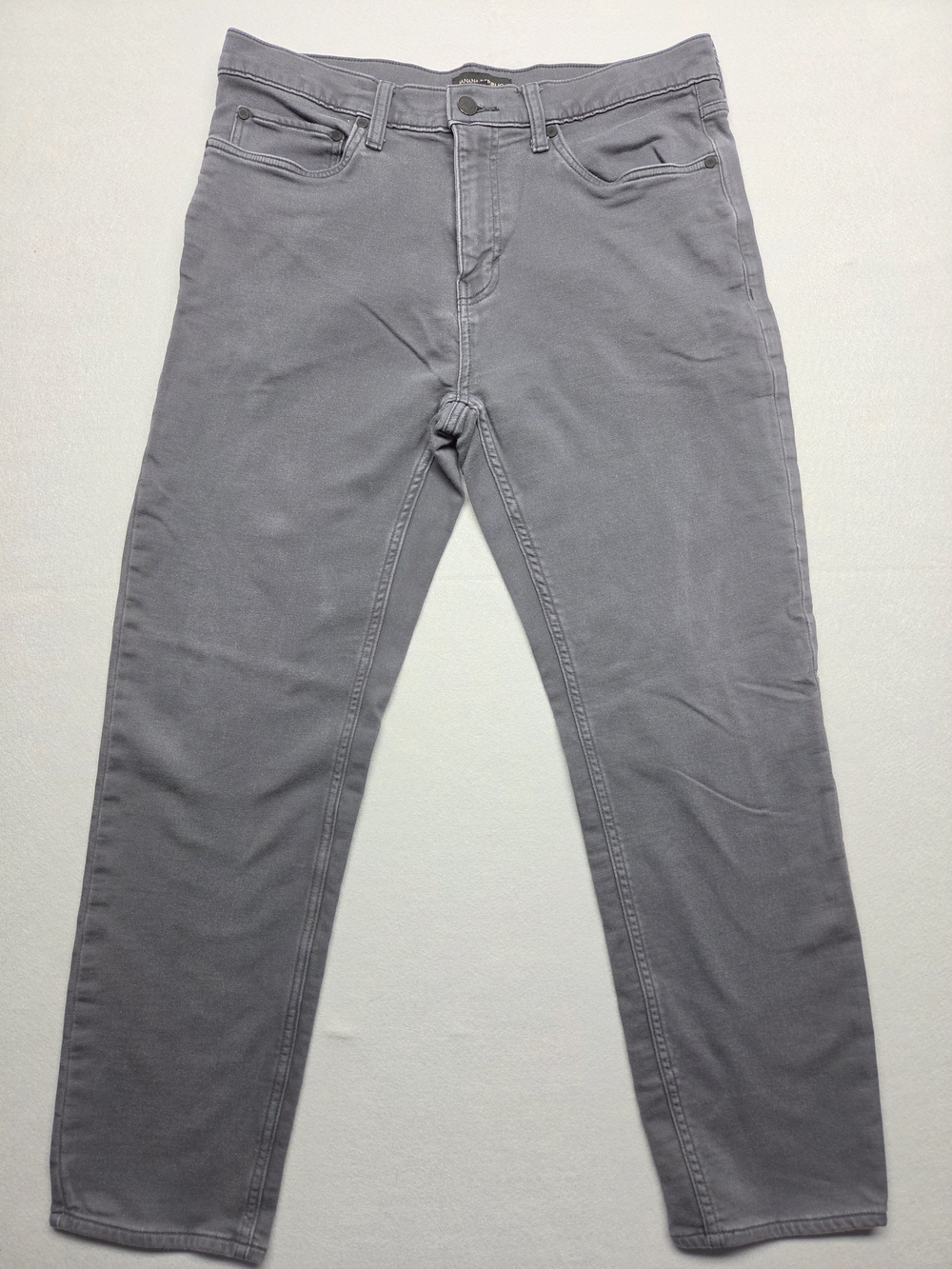 Banana Republic Mens Gray Straight Leg Stretch 5-Pocket Pants 34x30 1620338 - Picture 1 of 9